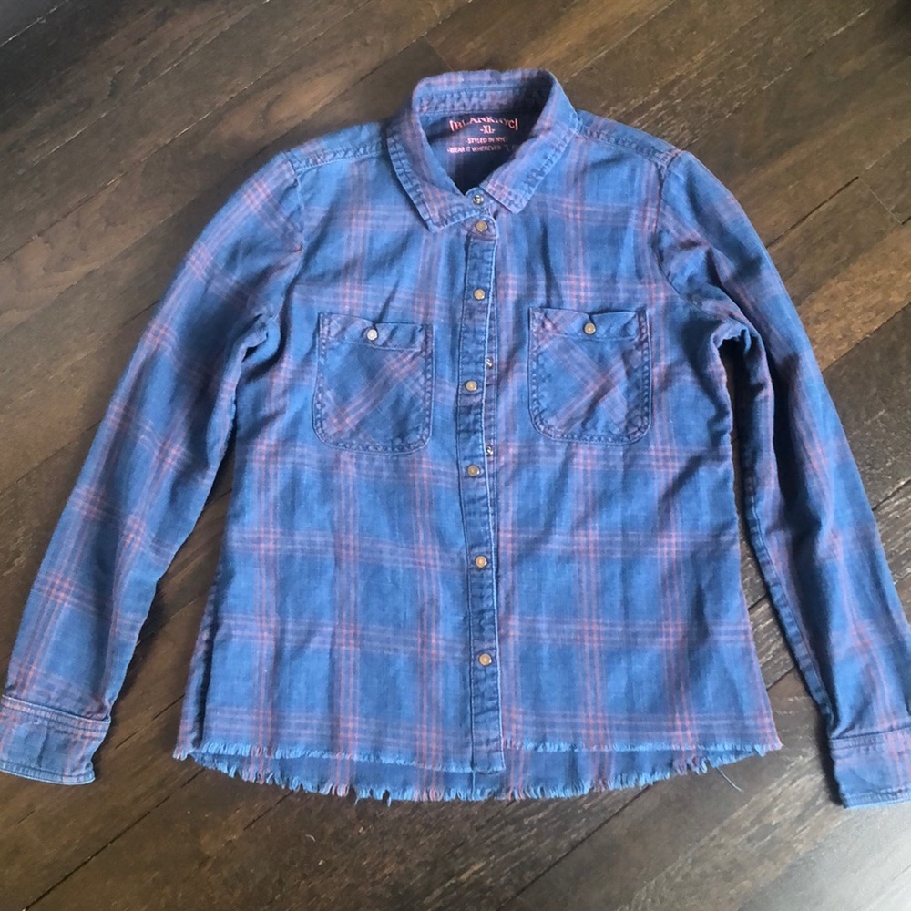 Girls BlankNYC button down shirt size XL (size 14)